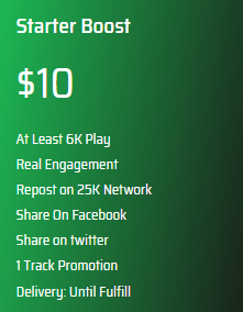 SoundCloud Promotion-Starter Boost